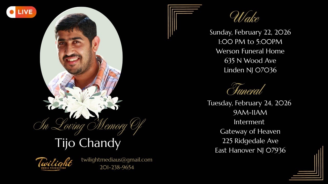 Tijo Chandy Funeral LIVE