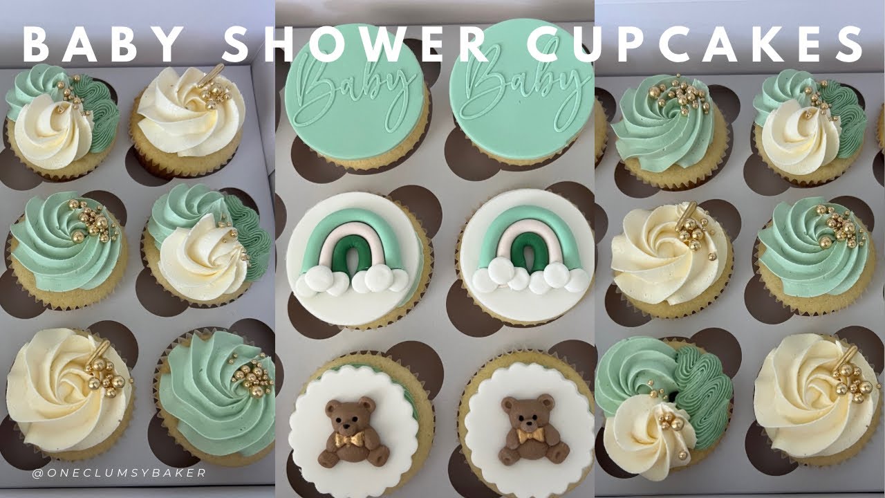Easy Baby Shower Cupcakes Decorated 2 Ways