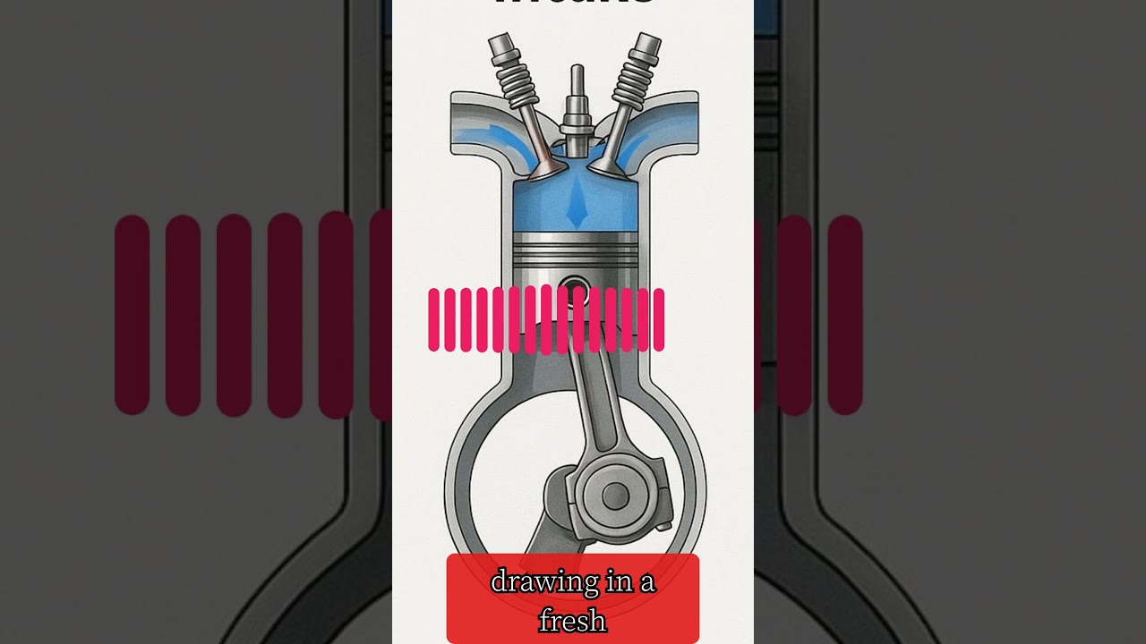 How does a 4-stroke engine work? 🛠️