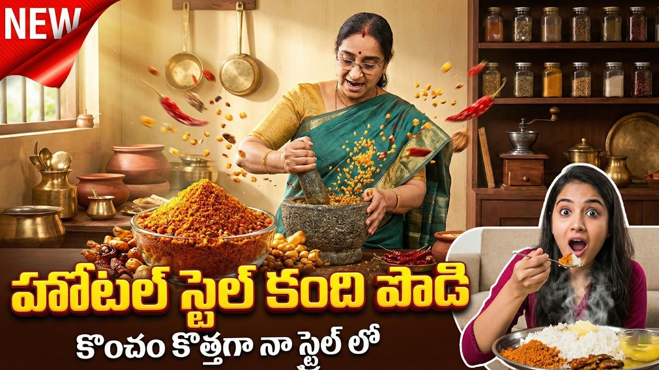 Secret Andhra Kandi Podi Recipe | Tasty & Healthy Homemade Powder | Ramaa Raavi Special