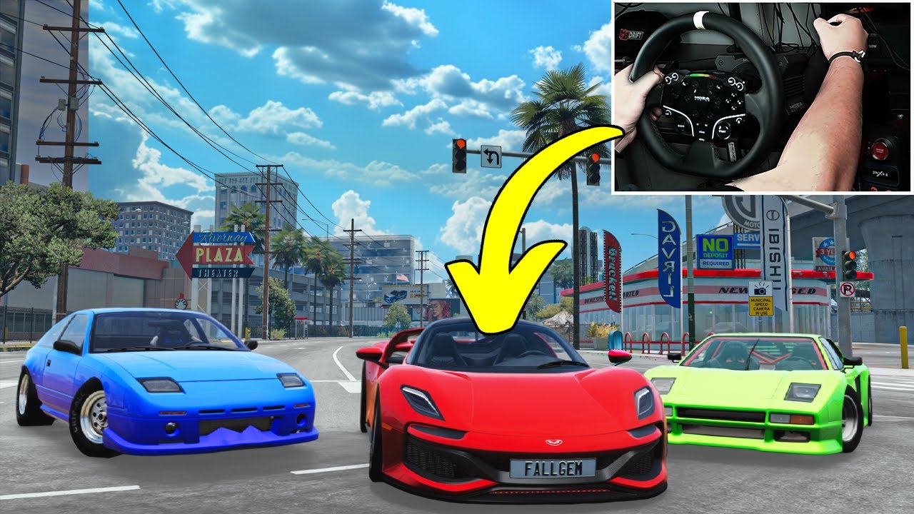Дрэг-рейсинг, но машины случайные! - BeamNG