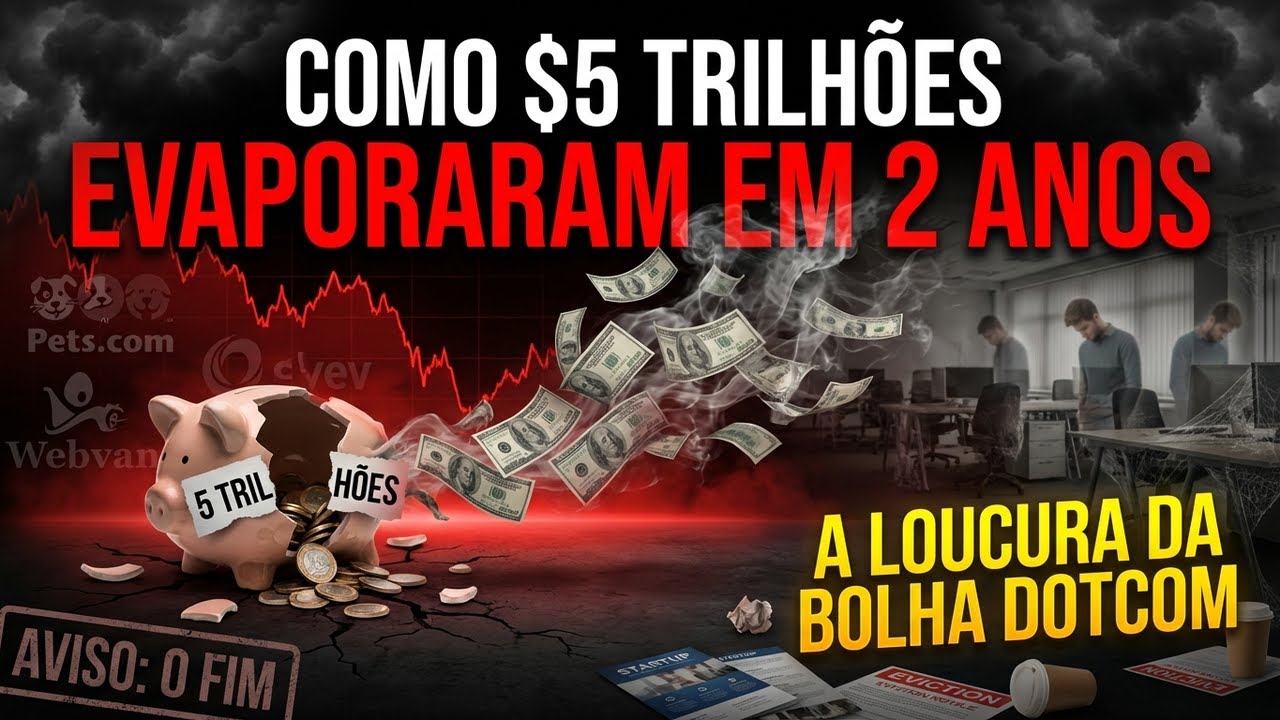 Como $5 Trilhoes Evaporaram em 2 Anos — A Loucura da Bolha DotCom (2000-2002)
