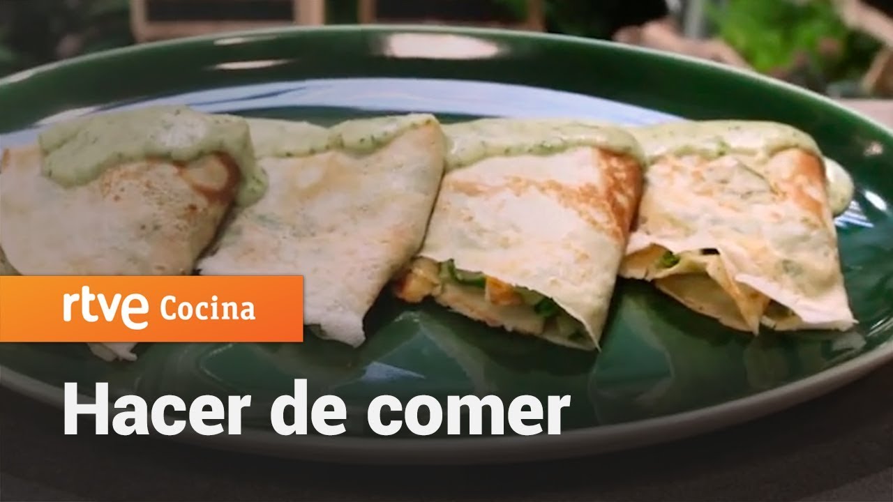 Cómo hacer Crepes de acelgas con cangrejo al curry - Hacer de comer | RTVE Cocina