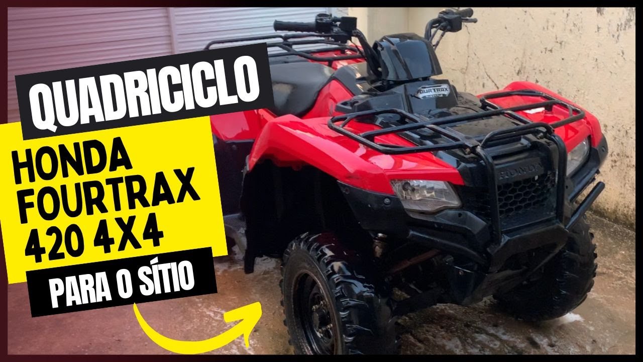 APRESENTANDO O QUADRICICLO HONDA FOURTRAX 4X4 - COMO ANDAR E INFORMAÇÕES BÁSICAS