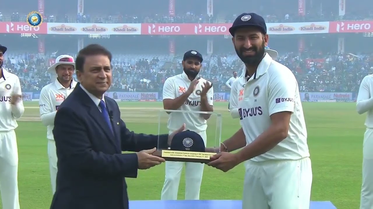 Sunil Gavaskar Congratulations to Cheteshwar Pujara on his 100 Test Match | Ind vs Aus 2nd Test |