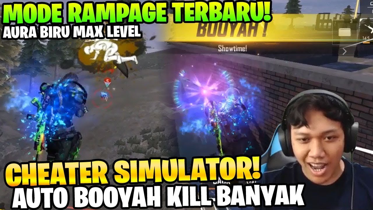NGAKAK! AUTO JADI CHEATER DI MODE AURA BIRU RAMPAGE TERBARU! - Garena Free Fire