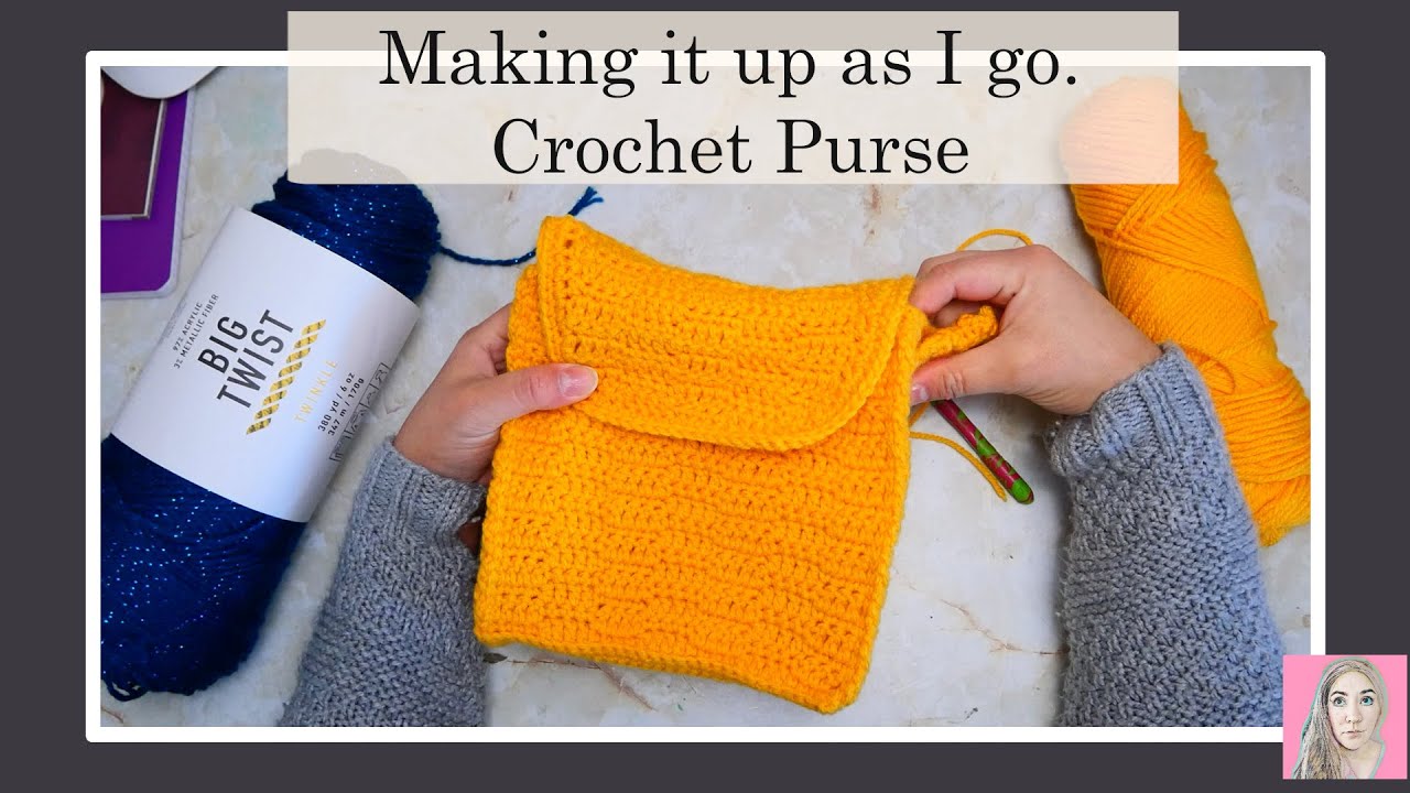 Crochet no pattern- A Crochet Purse.