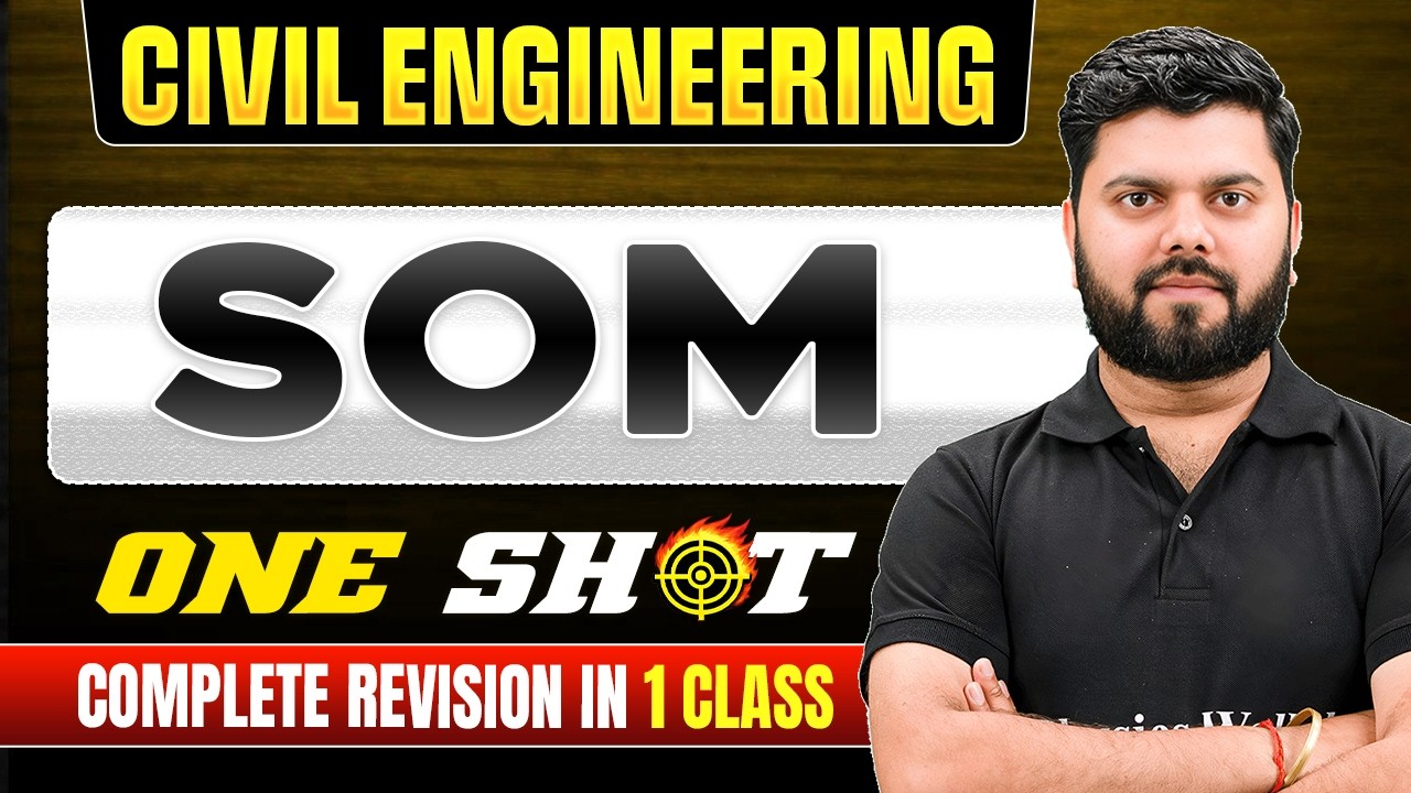 SOM One Shot | Civil Engineering | Complete Revision for SSC JE & RRB JE 2026, State JE Exam
