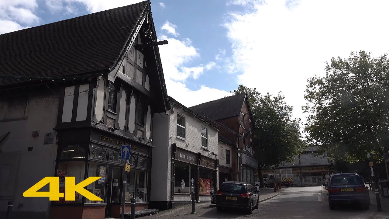 Swadlincote Walk: Town Centre【4K】