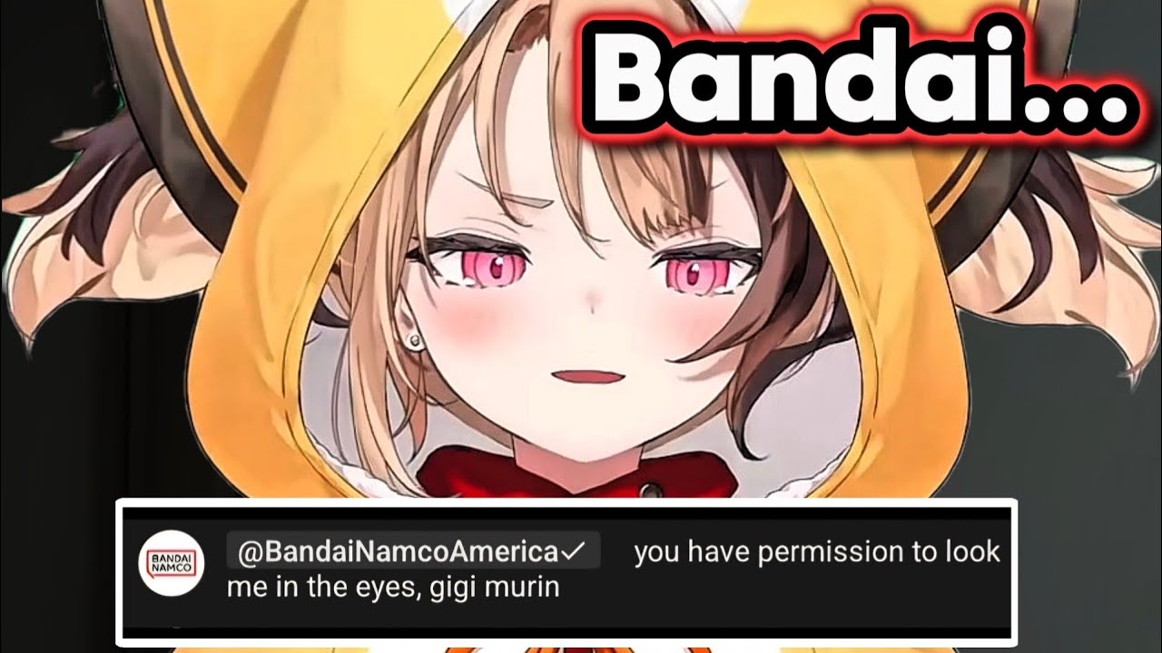 Bandai Namco Randomly Appeared and Gave Permission on Gigi's Stream [ Hololive ]