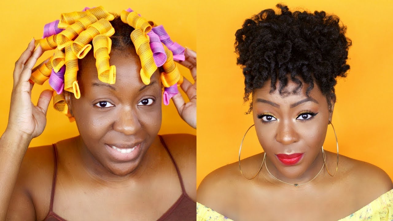 Curlformers on short natural hair | Type 4 Hair | 4C Hair