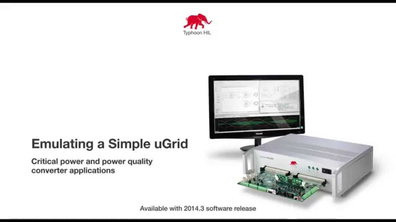 Typhoon HIL Control Center 2014.3: Emulating a small microgrid
