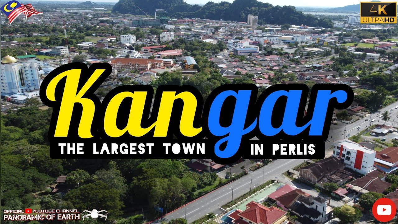 Dji / Kangar / The Largest Town In Perlis / Malaysia / 4K Ultra HD