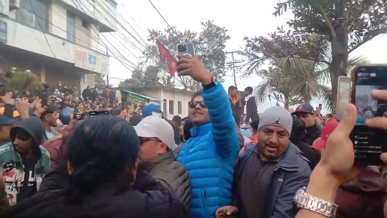 पोखरा मा रबि लामिछानेलाई हेर्न उर्लियो जनसागर थामिनसक्नुकाे भिड rabi lamichane #pokhara croud public