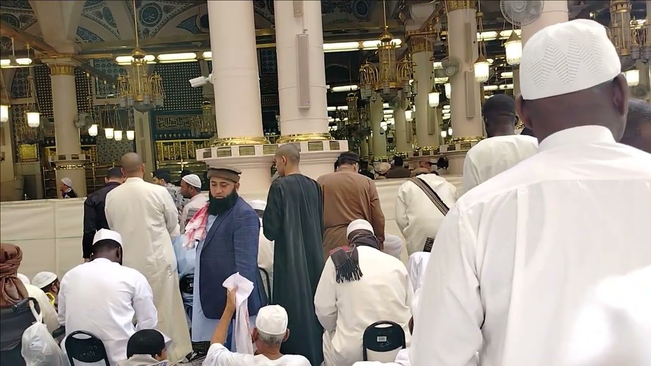 Asr Azan at Masjid Nabawi | Beautiful View Behind Riyazul Jannah 🕌 | Ramadan Moments