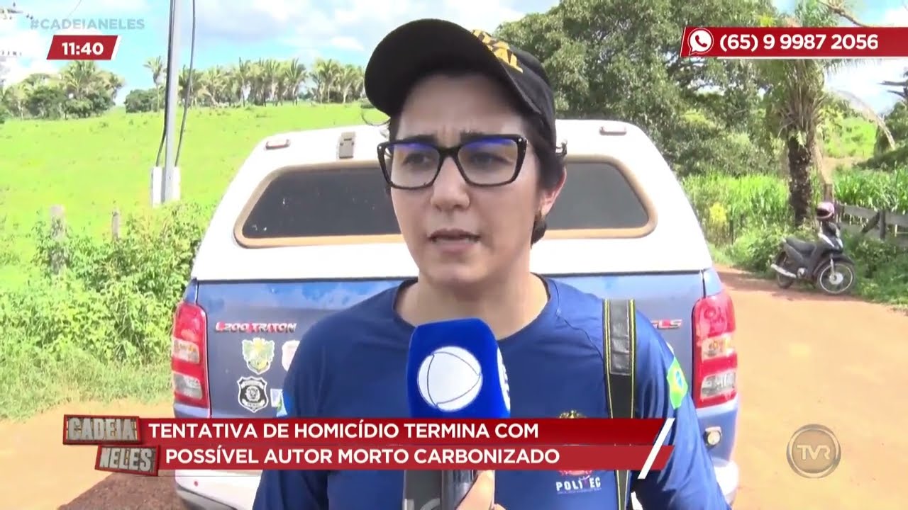Tentativa de homicídio termina com possível autor morto carbonizado