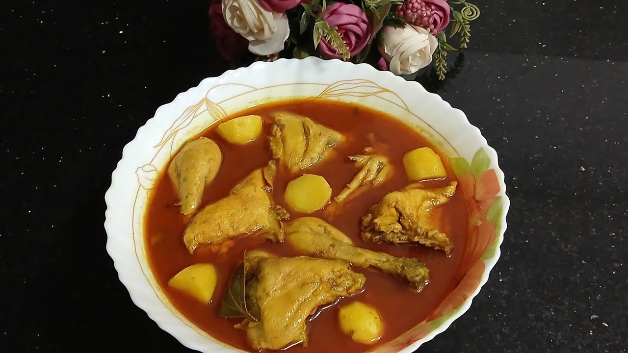 আলু দিয়ে মুরগির ঝোল | Bengali Style Chicken Potato Curry | घर का असली स्वाद