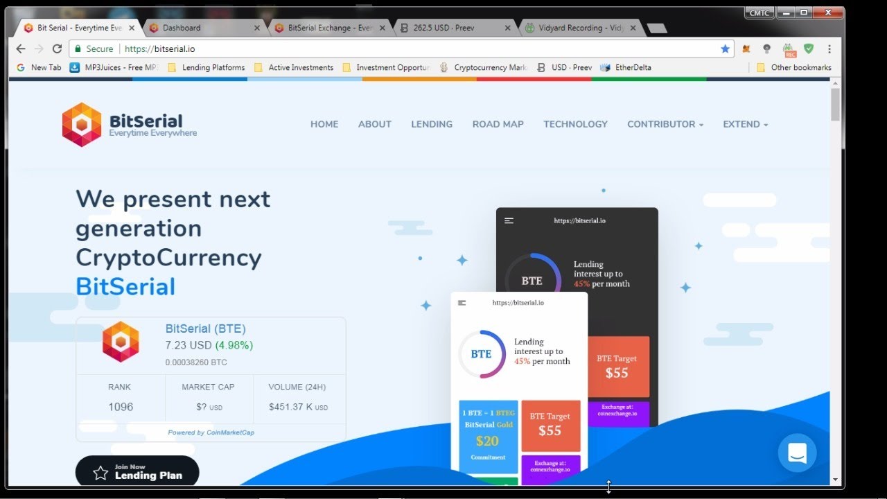 Bitserial Platform/Lending Update ...