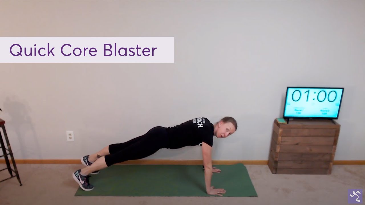Quick 7-Minute Core Workout | No Equipment