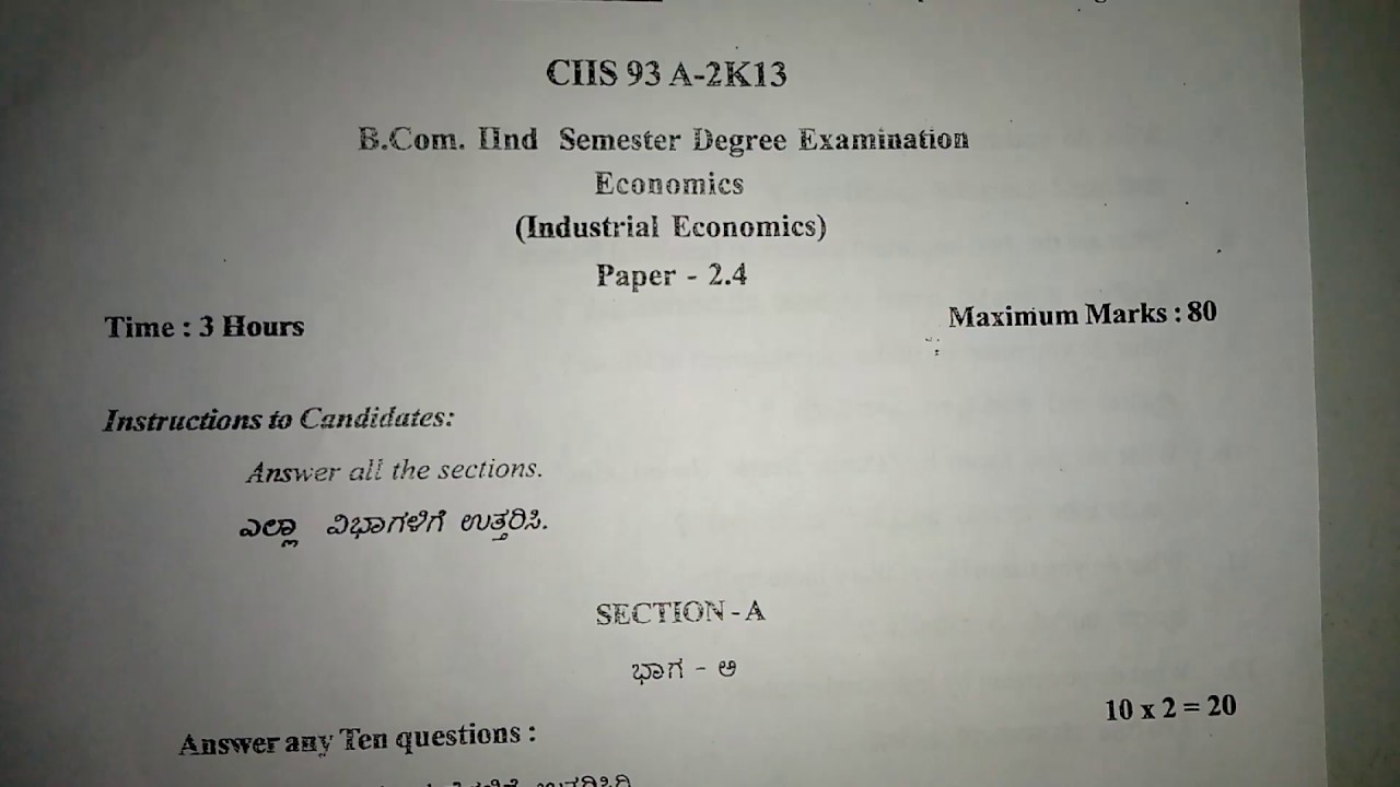 industrial economics 2 2 gulbarga university CBCS