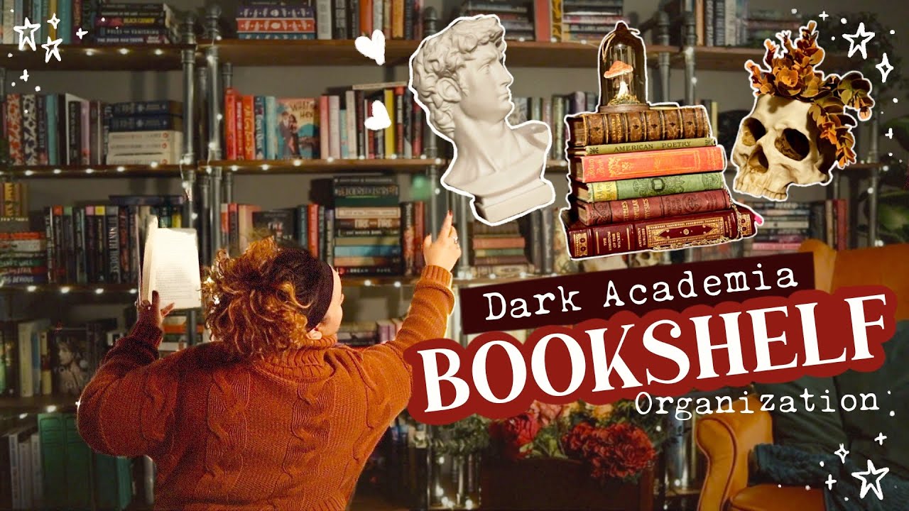 500+ книг, 7+ полок = уютная библиотека Dark Academia 📚✨