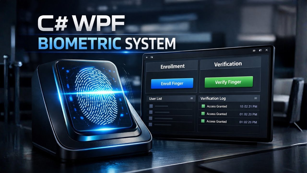 Fingerprint Biometric System Demo in C# WPF (Windows 11, 64-Bit)