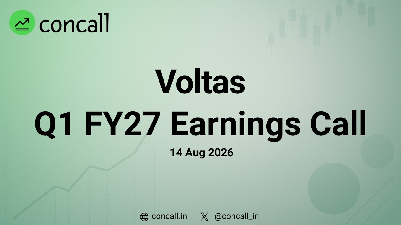 Voltas Q1 FY27 Earnings Conference Call | Concall.in