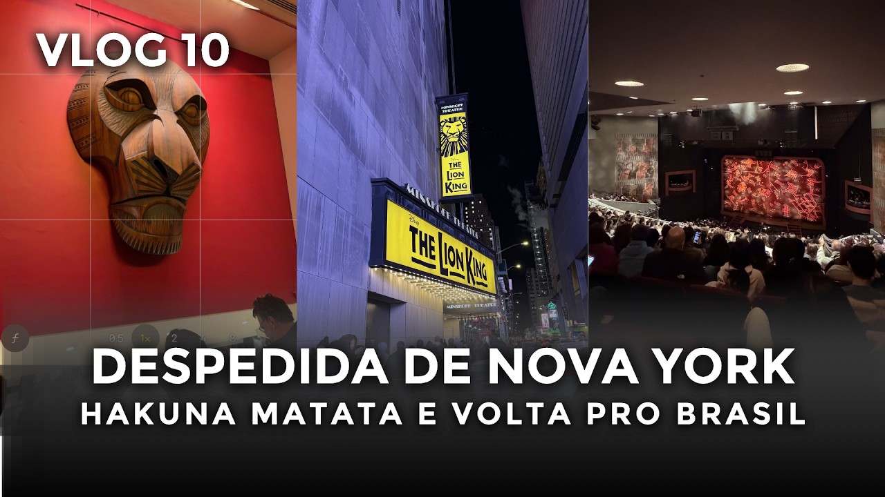 LAST DAY IN NEW YORK, including The Lion King on Broadway!!! - ep. 10🗽