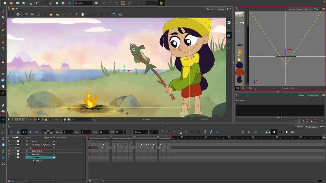 Toon Boom Harmony 22 - Camera and Parallax