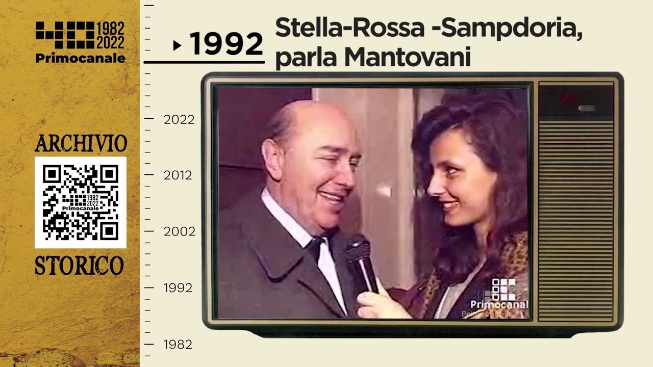 Dall'archivio storico di Primocanale, 1992: Stella Rossa-Samp, parla Mantovani
