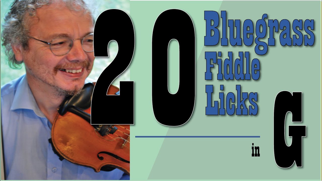 20 bluegrass fiddle licks in G- for Man of Constant Sorrow