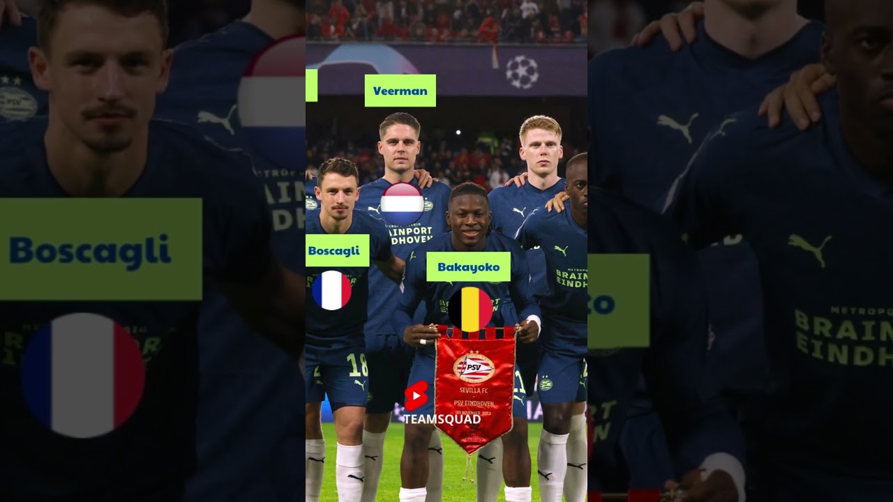 PSV Squad With Sevilla | Where Are The Players From?