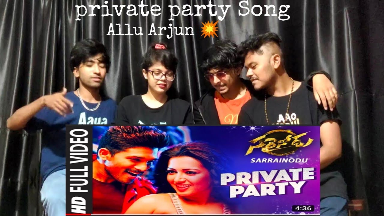 Private party | Allu Arjun | Reaction