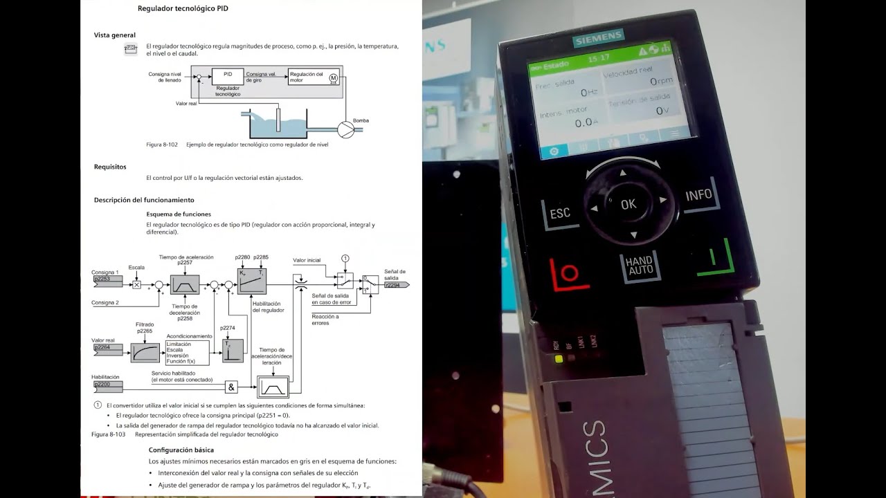 CONTROL PID VARIADOR DE FRECUENCIA SINAMICS G120 SIEMENS - Control PID
