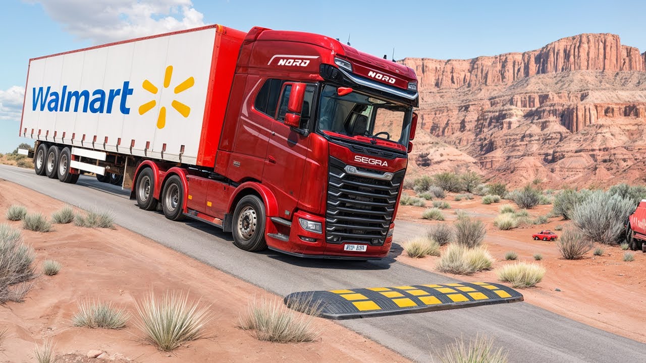 Trucks vs Speed Bumps #49 | BeamNG Drive | BNG-SpeedBump 🚧