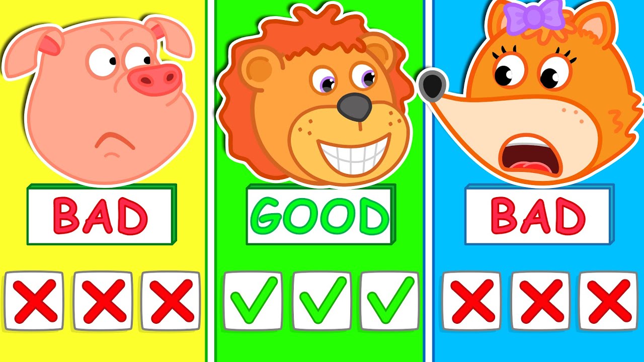 Lion Family Русский - Хорошее поведение - Мультик для детей