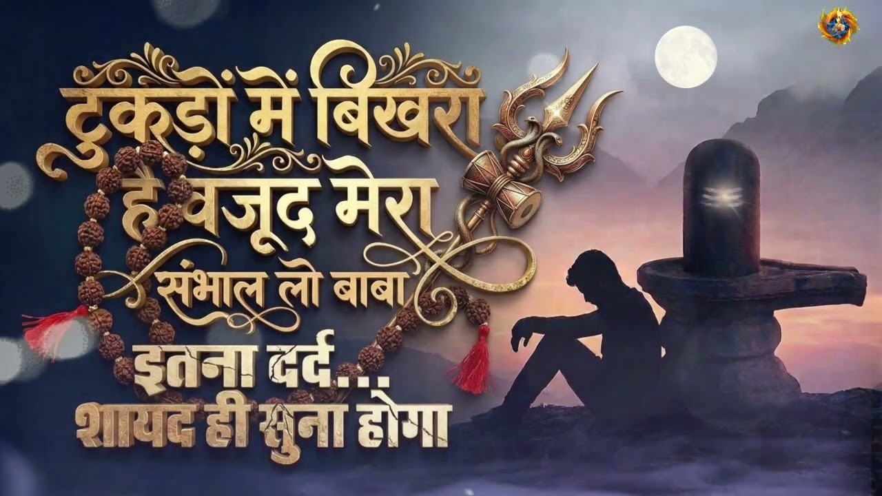 दर्द, आंसू और महादेव का सहारा 💔| टुकड़ों में बिखरा है वजूद मेरा  | Heart Touching Shiv Bhajan 2026