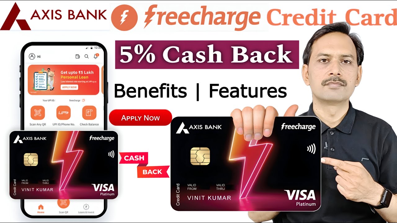 Axis Bank Freecharge Credit Card Benefits | Axis Credit Card | Axis FreeCharge Credit Card