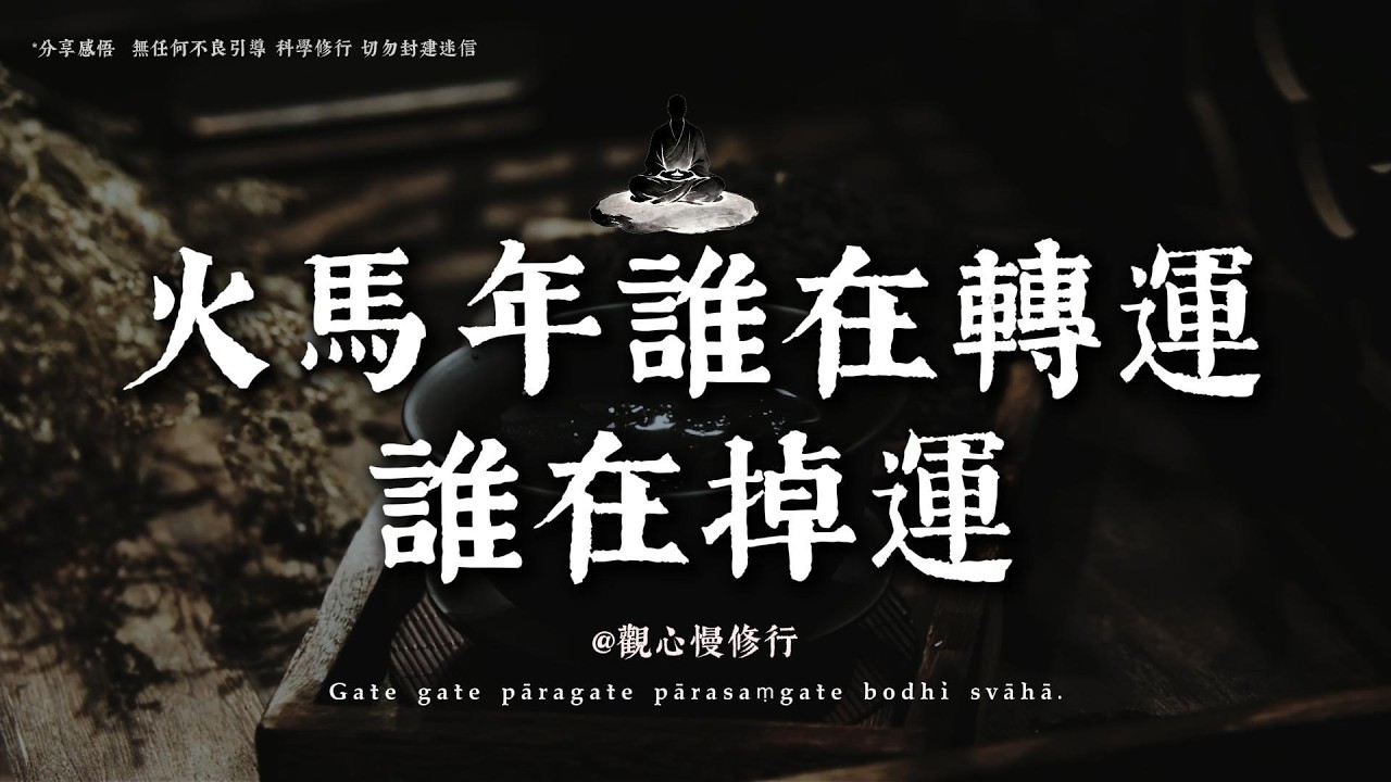 2026年十二生肖全解讀：赤馬紅羊劫？在動蕩的“火馬年”裏，如何修出你的「上等運勢」丨#觀心慢修行 #國學 #佛學 #療愈 #佛法智慧 #人生智慧 #修行
