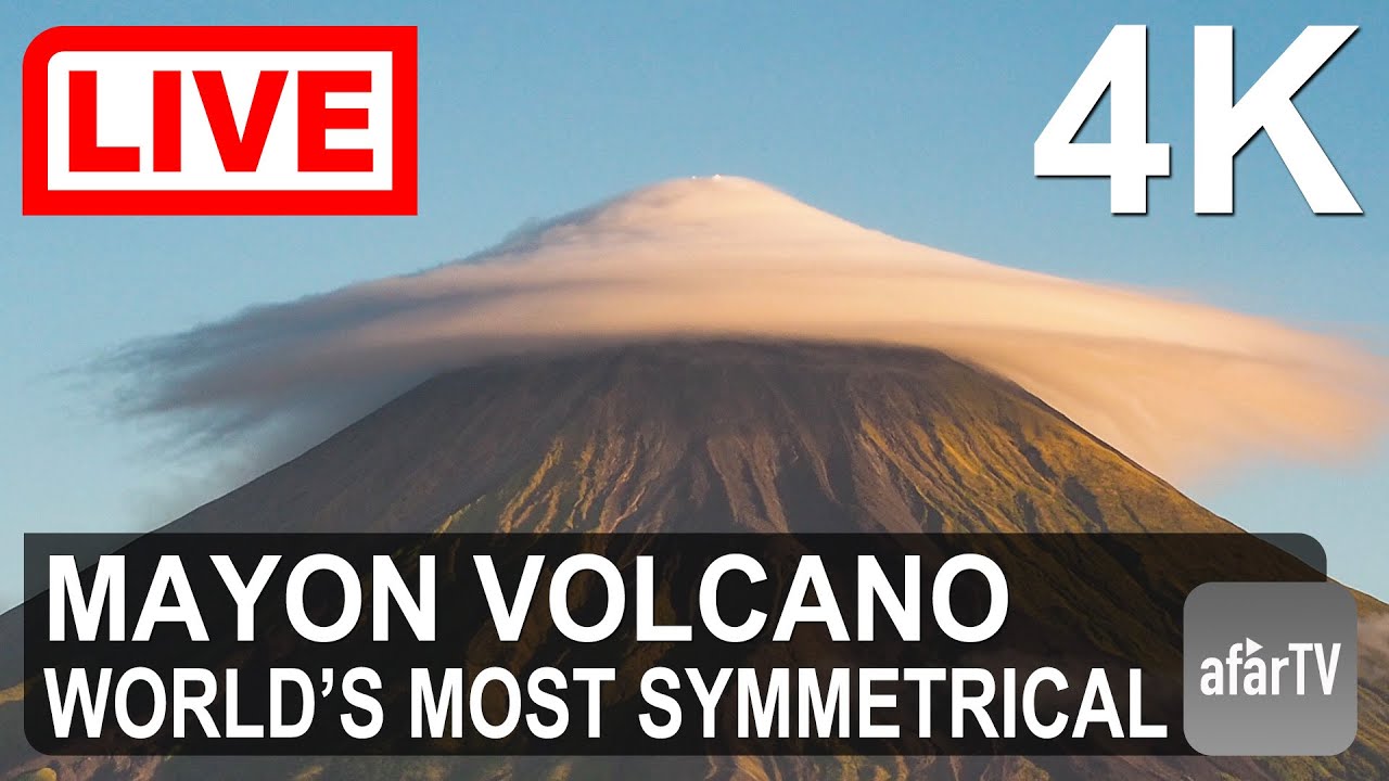 🔴 Live Now: 24/7 Mayon Volcano Eruption in 4K Ultra HD