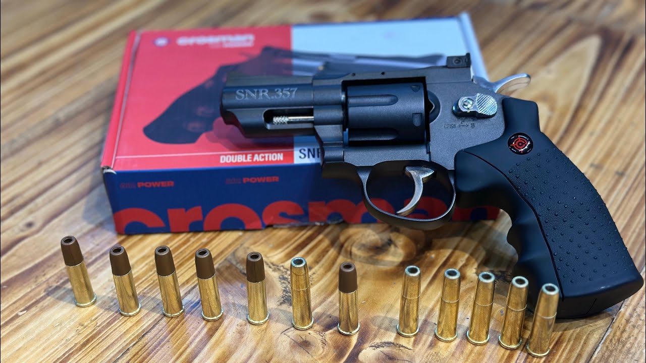 Crosman SNR357 CO2 Revolver shooting test in india 🇮🇳 