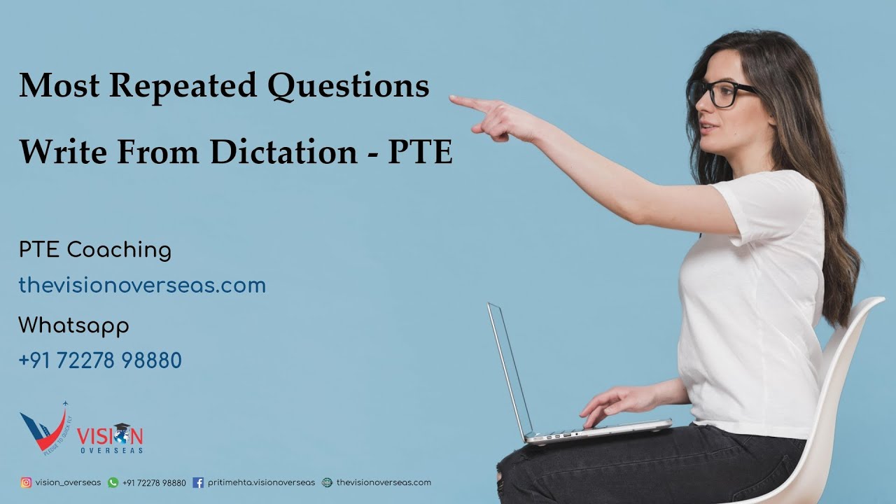 Most Repeated Questions - Write From Dictation - PTW-  2020