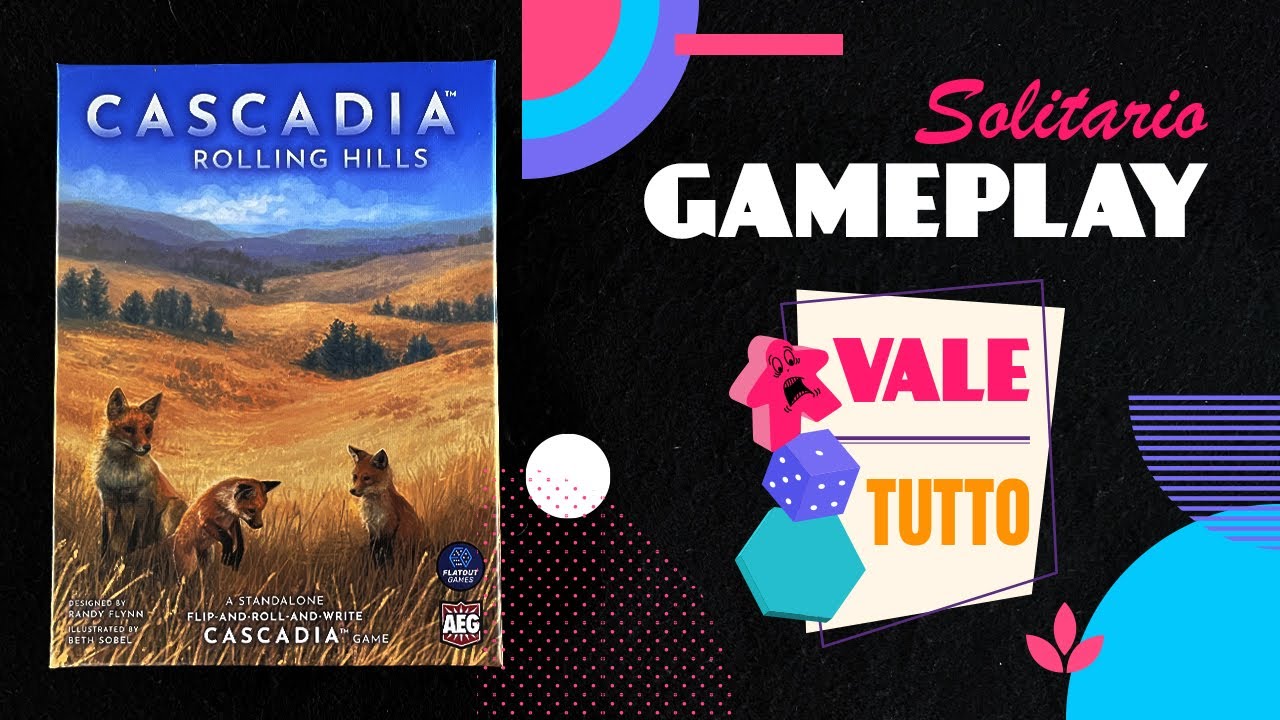 Cascadia Rolling Hills-  Gameplay partita in solitario #129