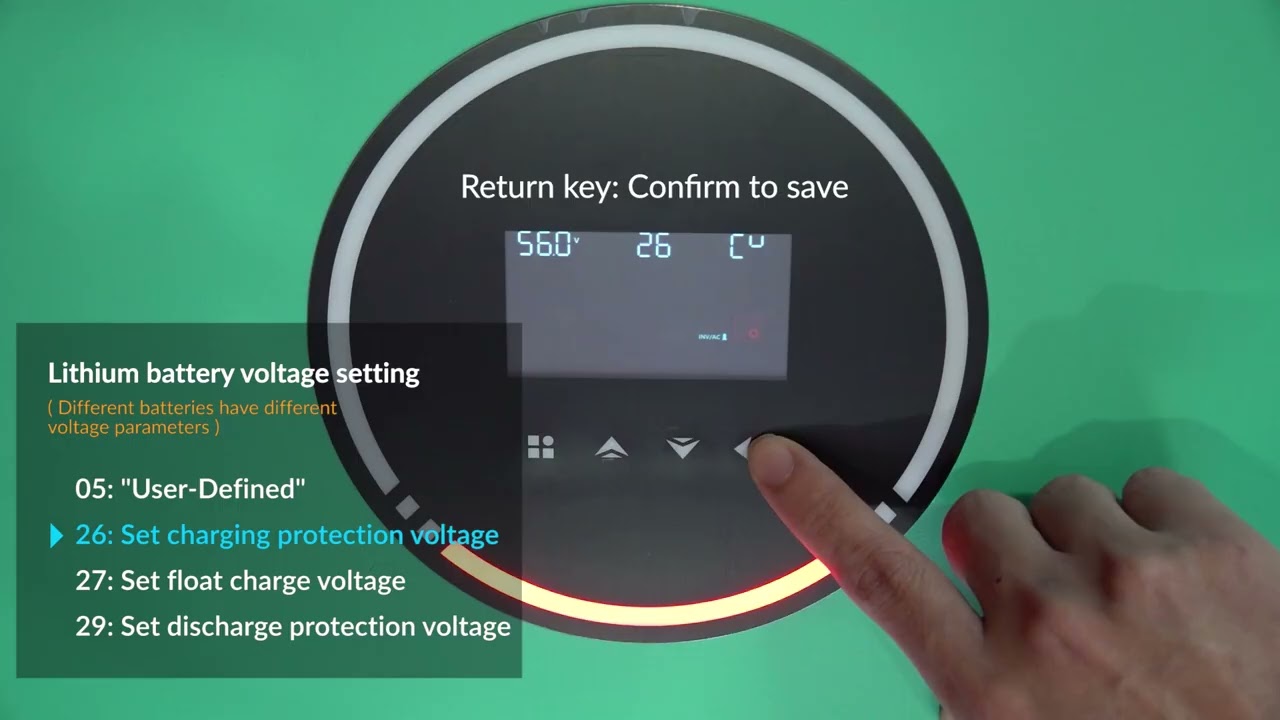 Anern AN-SCI-EVO 6200 Inverter Voltage Setting Tutorial