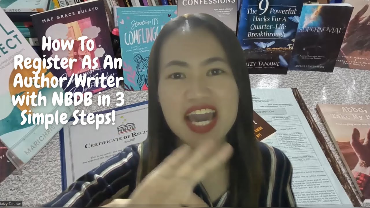 How To Register As An Author/Writer with NBDB in 3 Simple Steps by Jaizy Tanawe