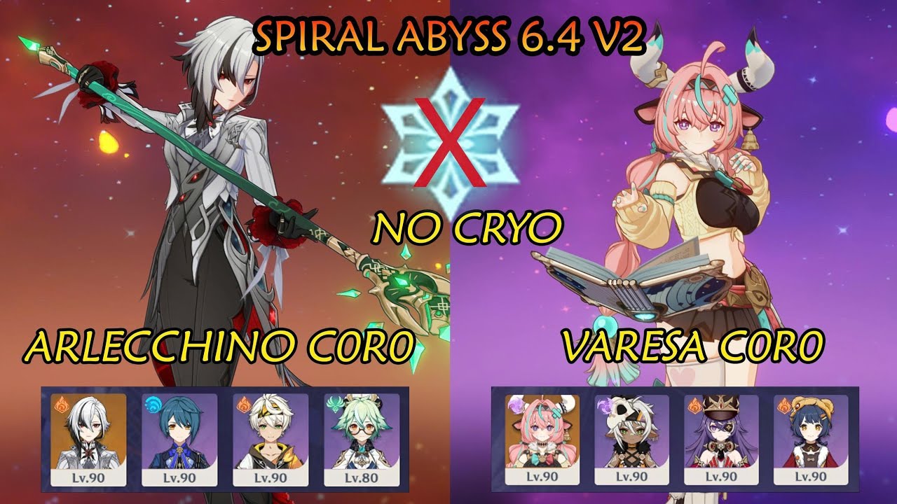 F2P ARLECCHINO C0R0 - VARESA C0R0 Spiral Abyss 6.4 v2 (NO CRYO)