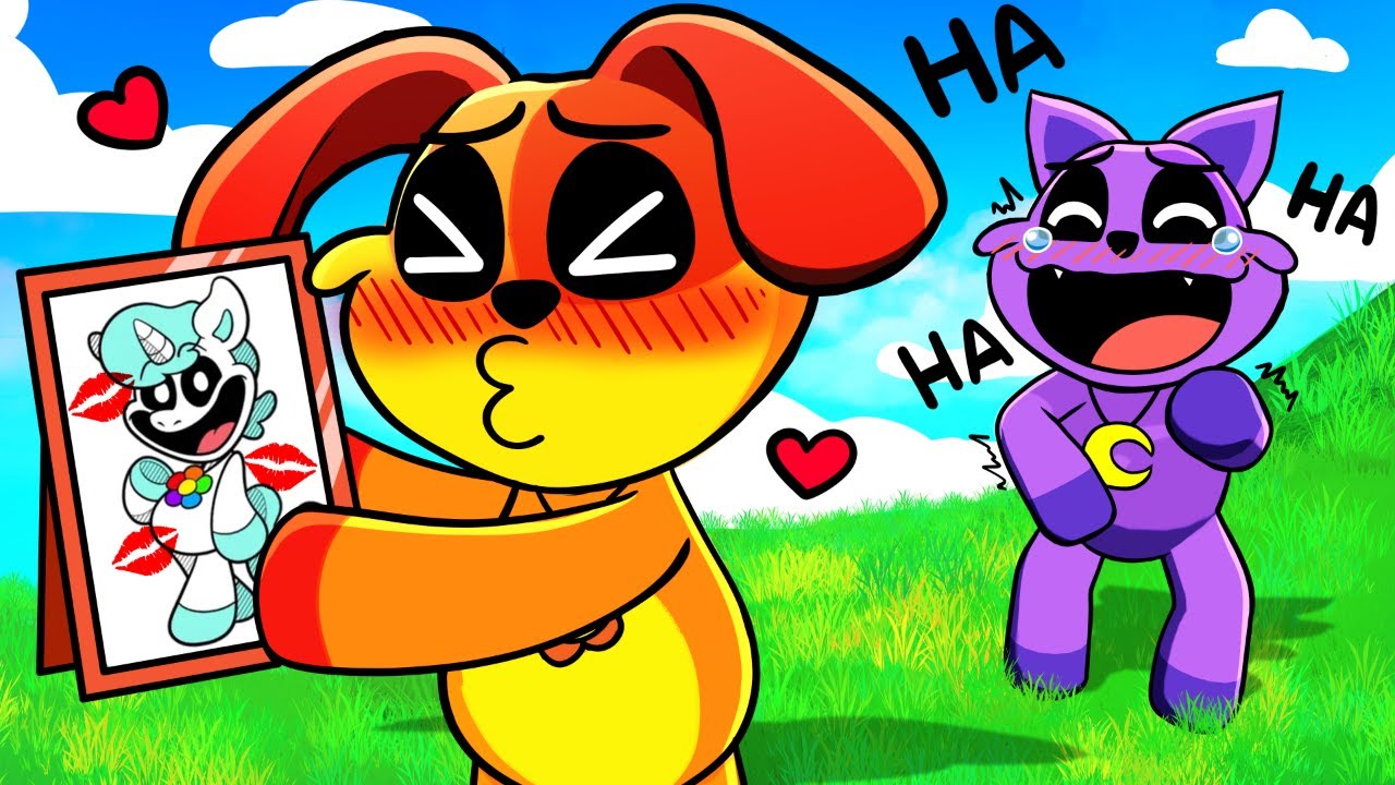 CatNap PERTUBANDO o DogDay no PERGUNTA e RESPOSTAS no Smiling Critters VR