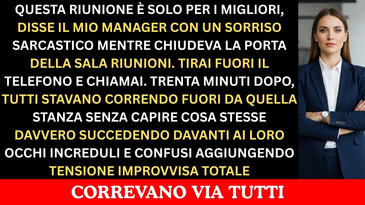 Il Mio Team Mi Ha Escluso dalla Riunione Bonus. Ho Preso il Telefono. 30 Minuti Dopo...