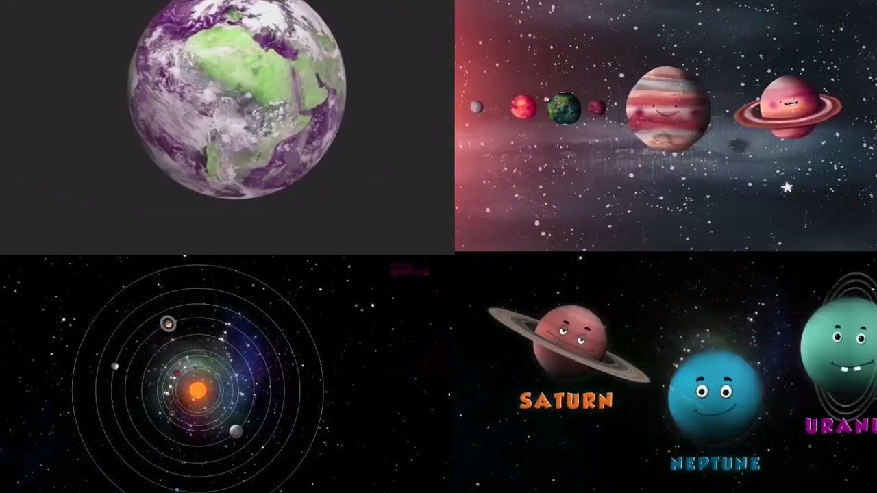 Solar system with three other video effects / Sponsored by Gamavision KlaskyCsupo effects