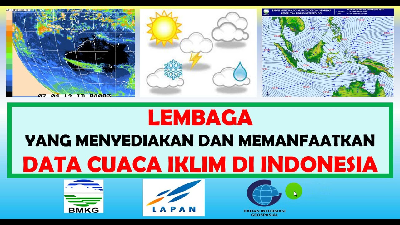 Geo X. 36. Lembaga Penyedia Data Cuaca Iklim